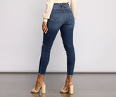 High Rise Destructed Skinny Jeans insstreet